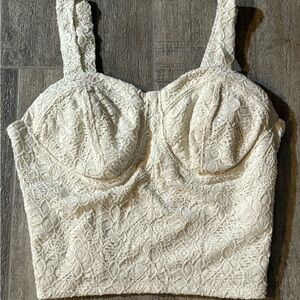 No Boundaries Cream Top